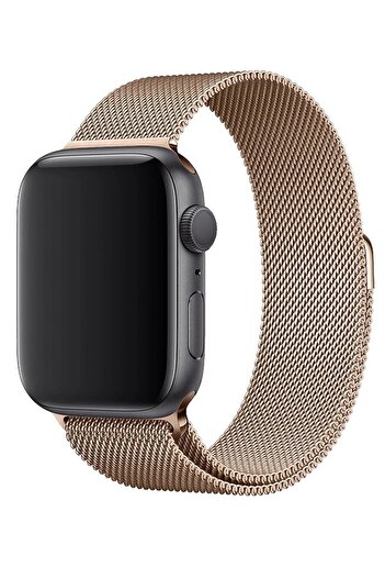 Gomax Apple Watch 1 2 3 4 5 6 7 Se Uyumlu 42 / 44 Mm Metal Milano Kordon Kayış