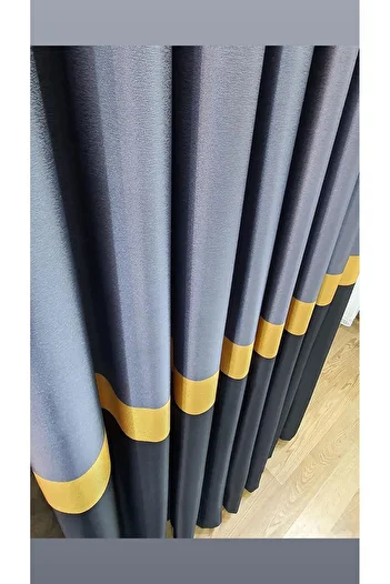 Nish Perde Single Wing Dreamer Panel Background - Tight Pleated Curtain