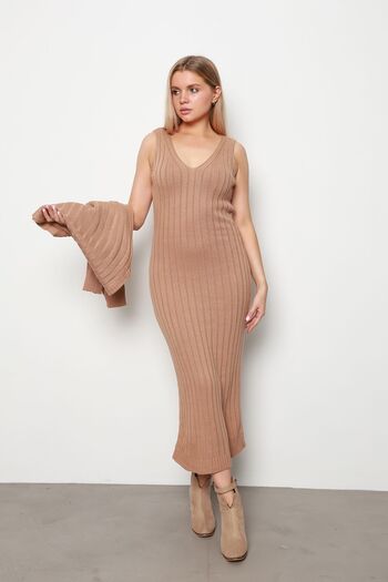 İKLİM LİFE Mink Gilet Knitwear Double Set