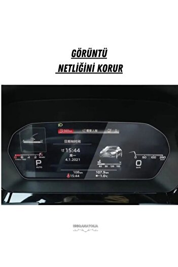 UniqAnatolia For Audi A3 2021 2022 2023 12.3 Inch Digital Ghost Instrument Compatible Nano Screen Protector