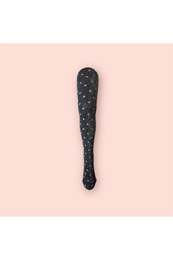 Penti Love Series - Children's Black Glittery Polka Dot Pantyhose