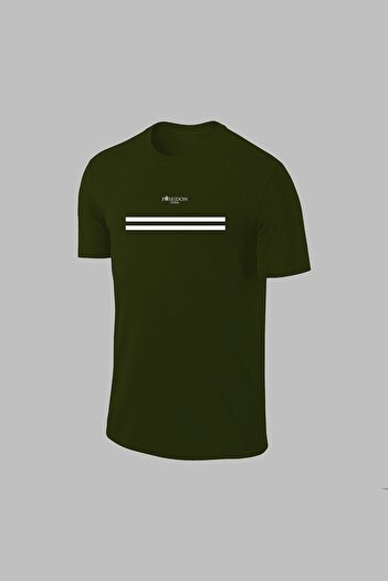 POSEIDON STORM Men's Khaki Dri-Fit Sports T-Shirt - Comfort Short Sleeve, S-3XL