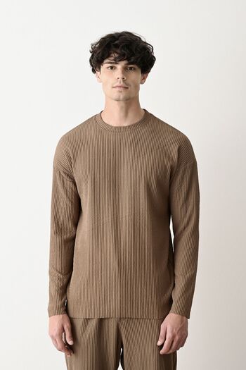 İLKCET MODA Ανδρικό φούτερ με ραβδώσεις Oversize - Άνετη εφαρμογή