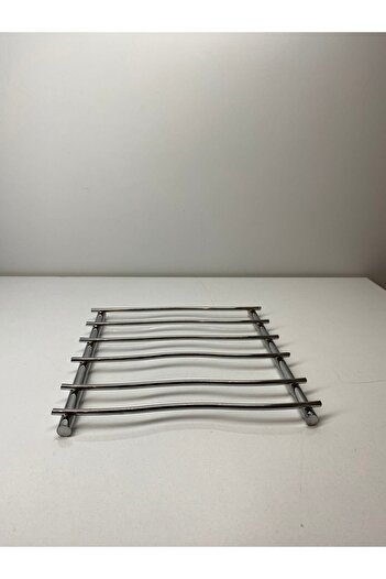 asellus Silver Color Chrome Thick Iron Trivet - Luxurious Kitchen Accessory for Serving Hot Dishes