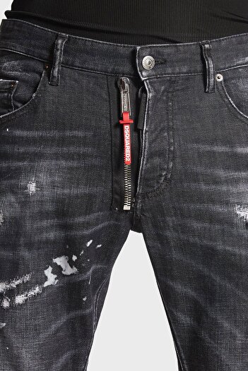 DSquared2 Logolu Streç Pamuklu Slim Fit Jeans Erkek KOT PANTOLON S74LB1451 S30357 900