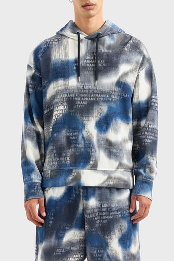 Armani Exchange Бавовняний Relaxed Fit Капюшонний Світч Чоловічий SWEAT 3DZMLC ZJ86Z 55JK