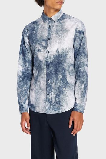 Armani Exchange 100% Cotton Regular Fit Design Shirt Men's SHIRT 6RZC30 ZNXLZ 21CE