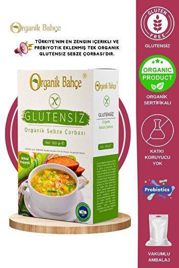 Organik Bahçe Organik Glutensiz Sebze Çorbası 100 gr