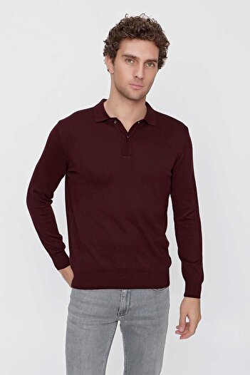 Morven Basic Dynamic Fit Relaxed Fit Polo Neck Knitwear Sweater