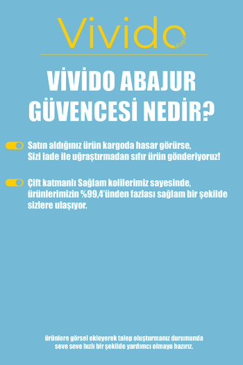 Vivido Home Hasır Siyah Doğal Lambader Şapkası