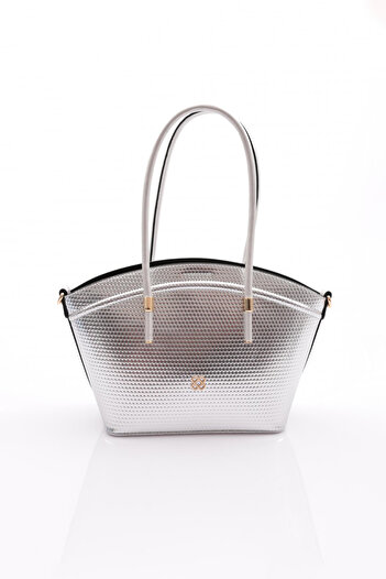DGN Women's Oval Bag Silver Honeycomb 211273622