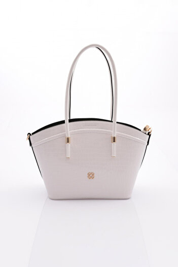 DGN Women's Oval Bag White Crocodile 211273622