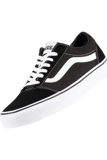 Vans Shoes Vn0A3Iuniju1 Wm Ward (Suede/Canvas) Black/White Leather