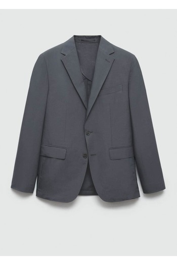 MANGO Man Slim fit keten karışımlı blazer ceket