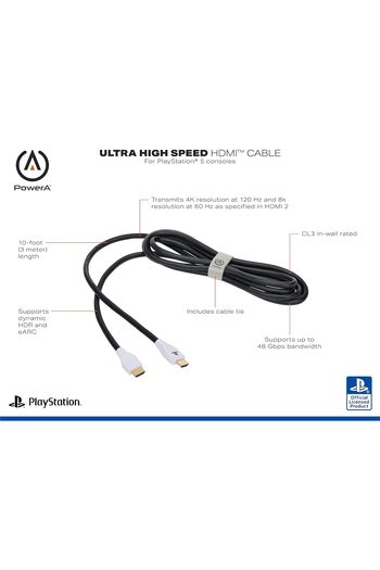 Powera Officially Licensed HDMI 2.1 Cable for PlayStation 5 (PS4)