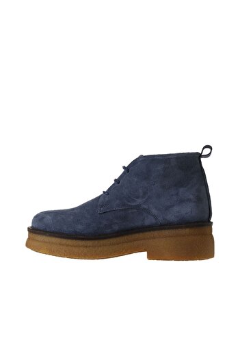 Bueno Shoes Γυναικείες μπότες από σουέντ - Μπλε, ίσια κοπή, 01wv0200
