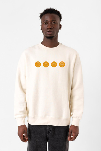 Tshirthane Світшот Squid Game Dalgona Candy Ekru Erkek 2ip