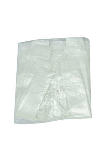 kapsulavm Economical Mini Size Athlete Slush Bag 30X20 Cm Thin White 250 Pieces 1 Pack