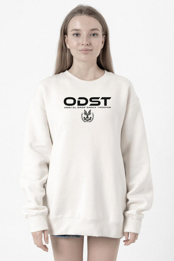 Tshirthane Halo Odst Orbital Drop Shock Trooper Білий Чоловічий 3-панельний Світшот з Капюшоном