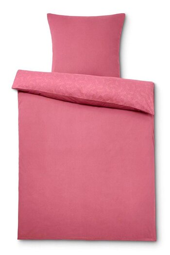 Tchibo Winter Jersey Duvet Set 80 X 80, 135 x 200 cm, Dark Pink