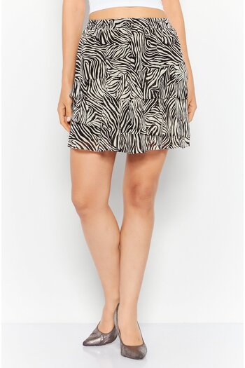 Michael Kors Women Allover Print Mini Skirt, Black
