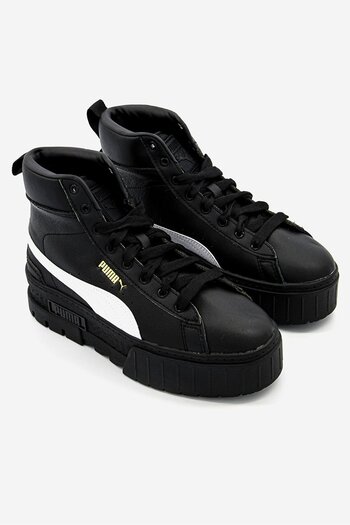 Puma Women Mayze Mid Lace Up Shoes, Black