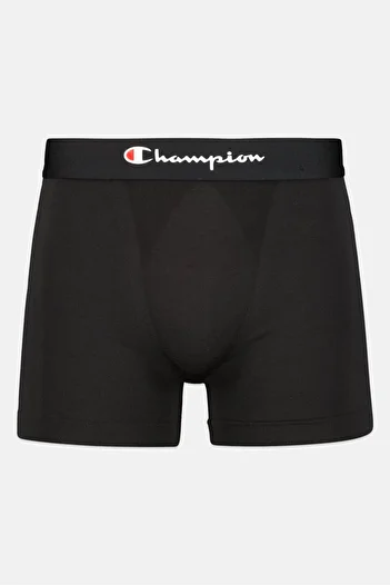 Champion Men Pull On Brand Logo Boxer, Black
