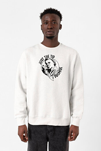 Tshirthane Хелловінська чоловіча футболка Beyaz - Just The Tip 2ip