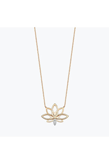 Altınbaş Pırlanta Lotus Kolye