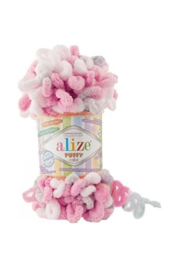 Alize Σετ πλεξίματος χεριών 5 τεμαχίων Puffy Color - 6370
