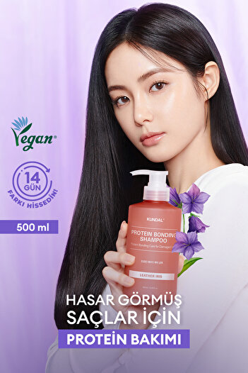 Kundal Yoğun Onarıcı ve Isı Koruyucu Bakım Şampuanı KUNDAL Protein Bonding Shampoo 500ml Leather Iris