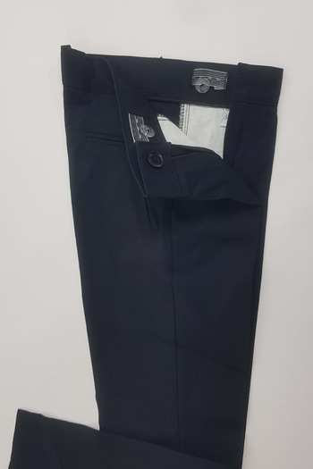 Mnk Gabardine Zipper Pocket Kids Trousers Navy Blue