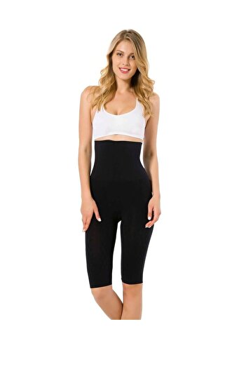 Emay 2015 High Waist Double Butt Lifter Tummy Shaper Long Leg Corset Black