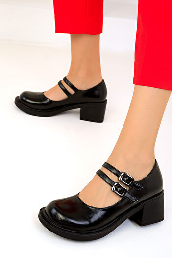 SOHO Black Classic Women's Heeled Shoes 19562