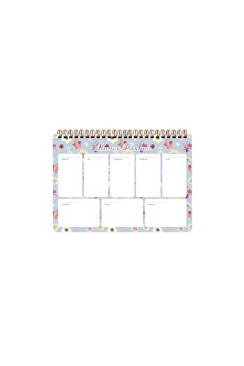 KESKİN COLOR Sharp Color Spiral Planner Lilac Flower 17X24 / Sharp Color