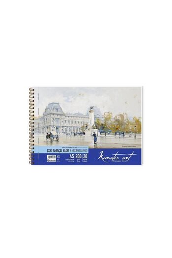 karatis art 200Gr A5 20 YpSpiral Picture Block