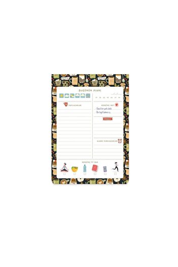 KESKİN COLOR A5 Daily Planner Block (daily Planner) - Brown830143-99