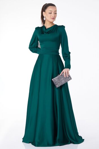 TOFİSA 23685-ZUMRUT Evening Dress