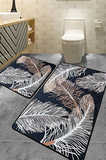 Chilai Home Pomesa 2-Piece Bathroom Rug Set