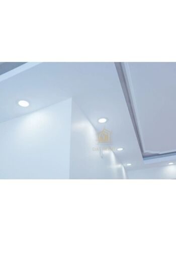 Viesteknoloji Modern sıva altı 5w 3renk yanan led spot lamba beyaz kasa gümüş detaylı led armatür