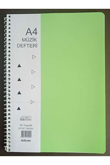 DEFTERSAN Caiet de muzică cu cheie stângă 60 de coli