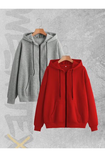 WEARTEX Seasonal Zippered Set of 2 Cardigan and Jacket