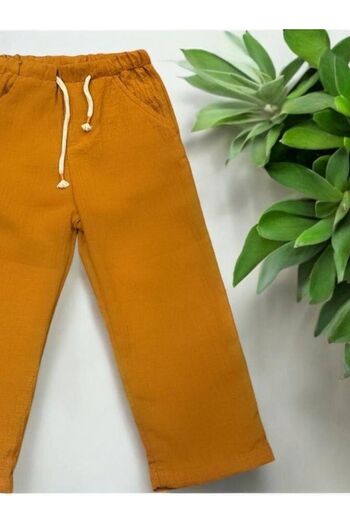 Zekids Boys' Linen Trousers - Comfortable and Stylish Design
