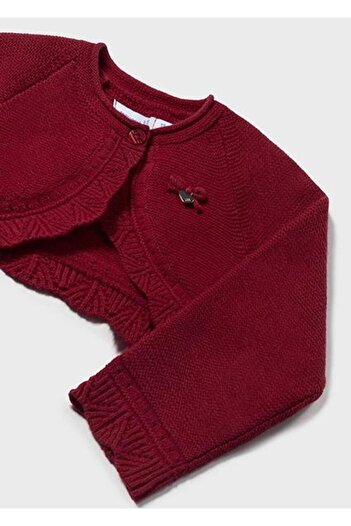 MAYORAL Red Baby Girl Knitted Cardigan - 00308 017