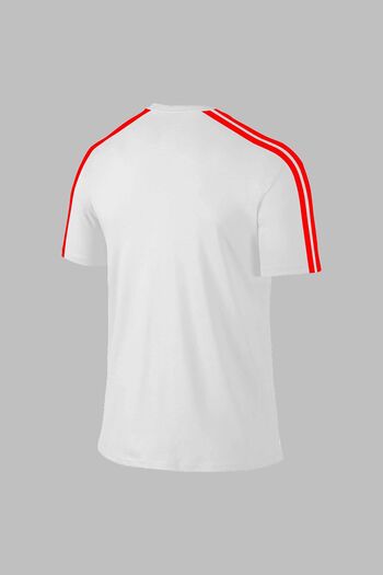 POSEIDON STORM Men's White Oversize Dri-Fit T-shirt - Short Sleeve, Comfortable (4XL- 10XL)