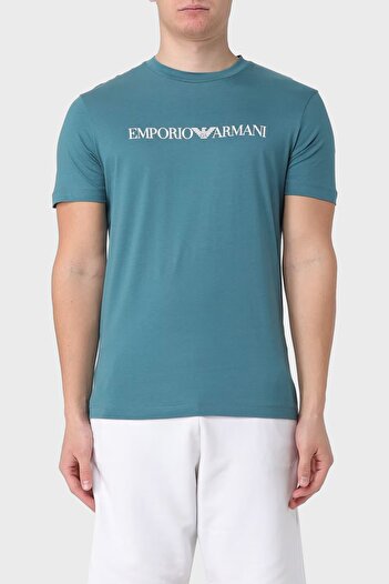 Emporio Armani Ανδρικό μπλουζάκι από βαμβακερό λαιμόκοψη - κανονική εφαρμογή 8N1TN5 1JPZZ 07A2
