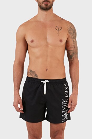 Emporio Armani Με λογότυπο Σορτς κολύμβησης Regular Fit Waist Tie Up Μαγιό Κοντό Ανδρικό Μαγιό Κοντό S 211740
