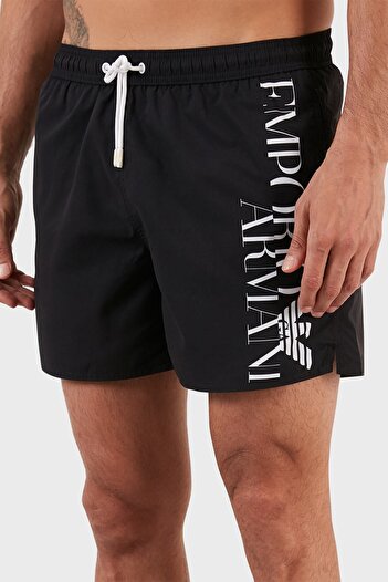 Emporio Armani Με λογότυπο Σορτς κολύμβησης Regular Fit Waist Tie Up Μαγιό Κοντό Ανδρικό Μαγιό Κοντό S 211740
