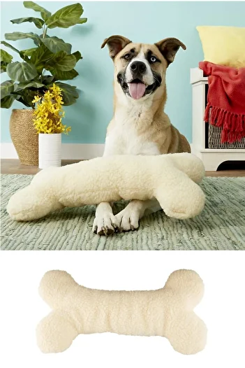 Bundeba Osso Large Size Dog Stress Teeth Pulling Pillow Toy Dog Play Pillow 40X20Cm