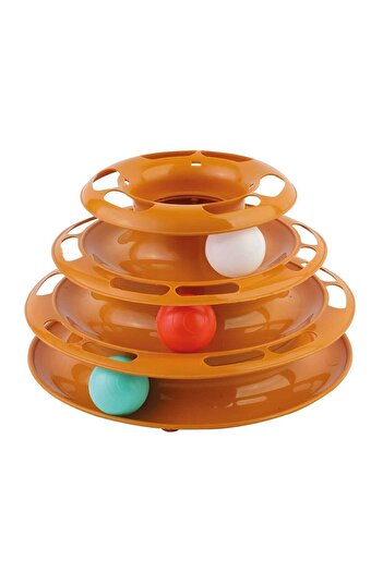 kirvanoğlu Round Cat Toy - Tower Of Tracks Bulk